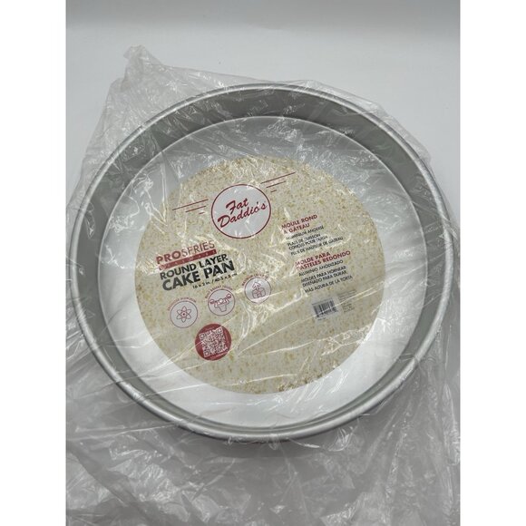 Fat Daddio's Anodized Aluminum Round Cake Pan, 16 x 2 Inch, Silver - Picture 1 of 6